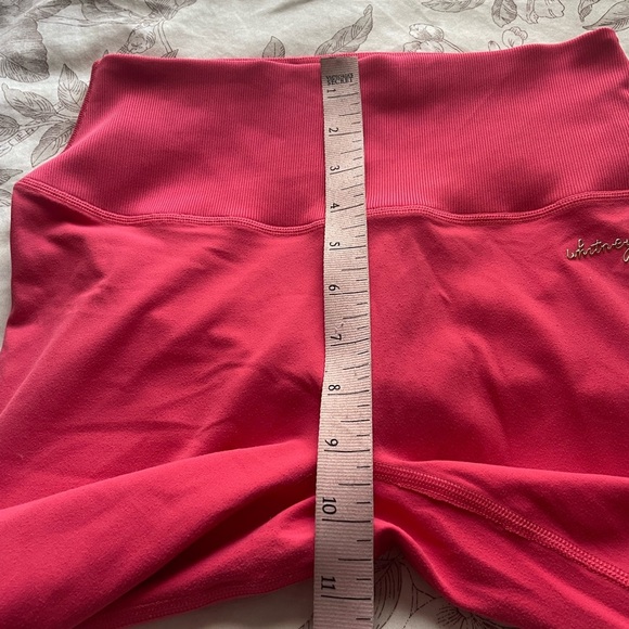 Gymshark Whitney Simmons Pink Ribbed Leggings Cyber Red Small Gym Athletic Lift - Picture 10 of 11